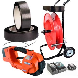 Conjunto de flejadora manual eléctrica GT-ONE 10-16mm para fleje de PP