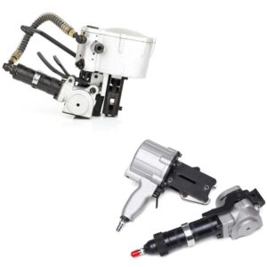Kit de flejado profesional a batería TES PRO 12-16mm, 2x batería, cargador, fleje PET, carro