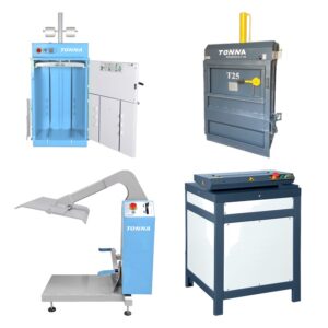 Prensa vertical para papel TONNA5, 5 toneladas, 50kN, pacas de 40kg